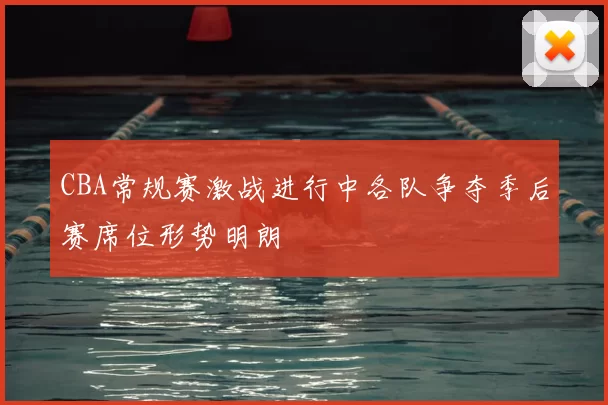 CBA常规赛激战进行中各队争夺季后赛席位形势明朗