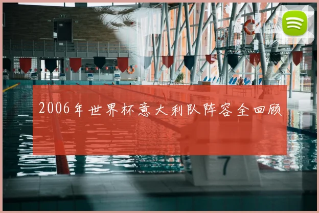 2006年世界杯意大利队阵容全回顾